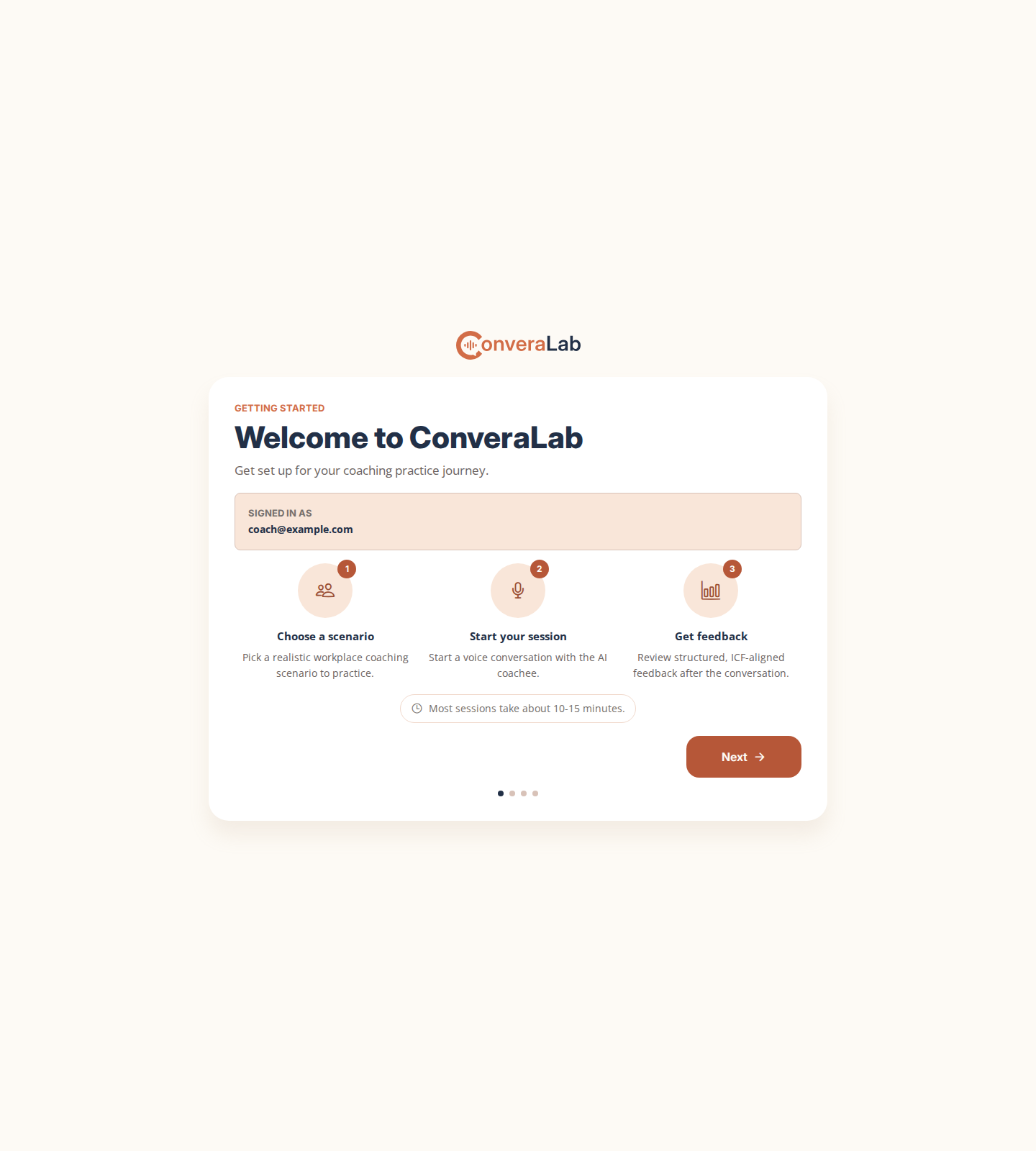 ConveraLab onboarding introduction